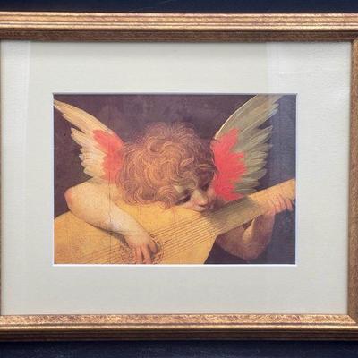 Angel Playing The Lute By Rosso Fiorentio Print
