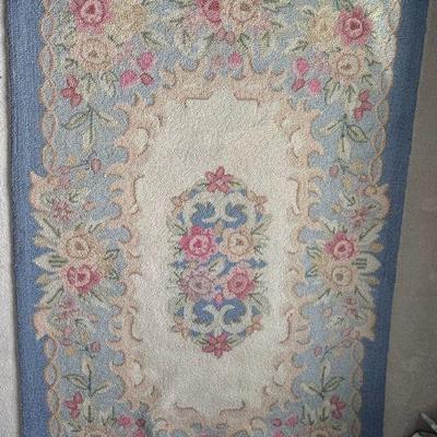 Beautiful Blue & Pink Rug
