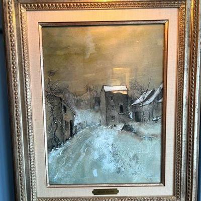 1979 Bernard Gantner Authenticated Watercolor Painting with Provenance

