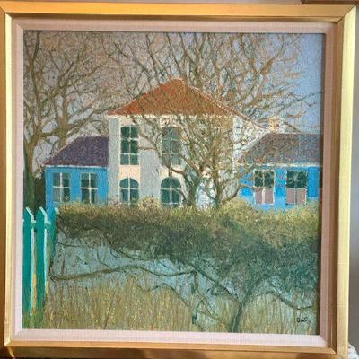 Mon Ecole En Vacanes Signed Dominique Dorie Painting Authenticated
