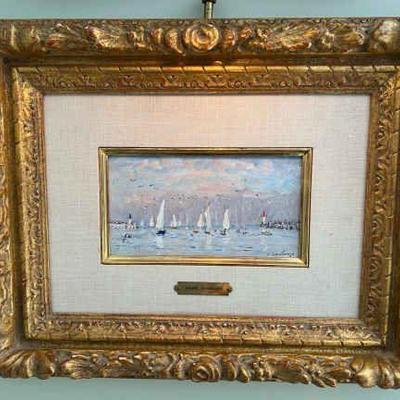 Authenticated Painting "Temps Doux sur la Touques" by Andre’ Hambourg
