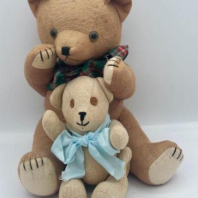 (2) Jointed Vintage Teddy Bears Feat. Signed
