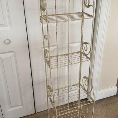 Four Tier Rustic Metal Rack
