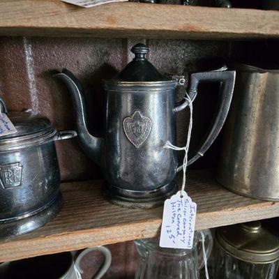 Sale Photo Thumbnail #100: International Silver Co. Silver Soldered Conrad Hilton 8 Oz Teapot