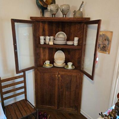 Sale Photo Thumbnail #10: Farmhouse Corner Cabinet