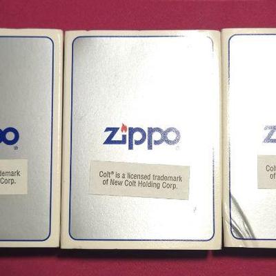 Zippo 1998 Samuel Colt Autographed Lighters in Box