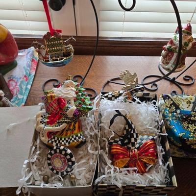 McKenzie Childs Christmas Ornaments