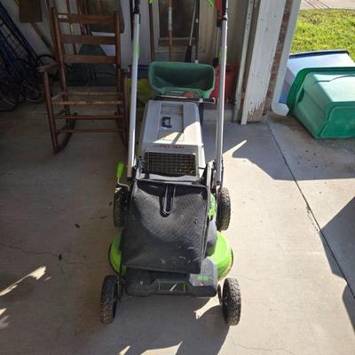 Green Lawnmower