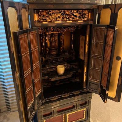 Ornate hutch