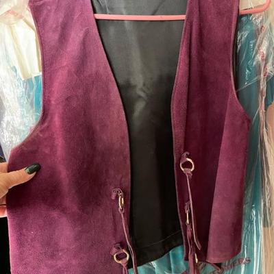 Vintage suede vest 