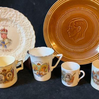British royalty collectibles incld alfred meakin plate