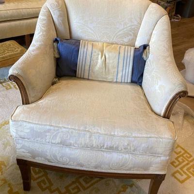Damask lounge chair