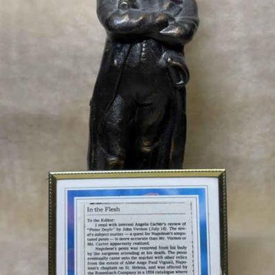 Napoleon cast metal statue