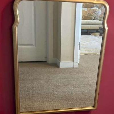 Gold framed mirror