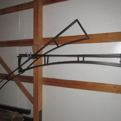 This is a frame for a large canopy- no canvas
