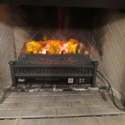 Eternal flame electric fireplace insert w/remote