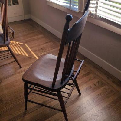 Walnut church chairs from c1880. Excellent condition.