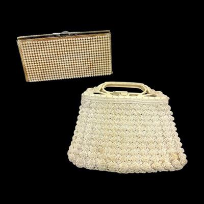 #87 • Vintage Woven and Pearl Clutch Purses
