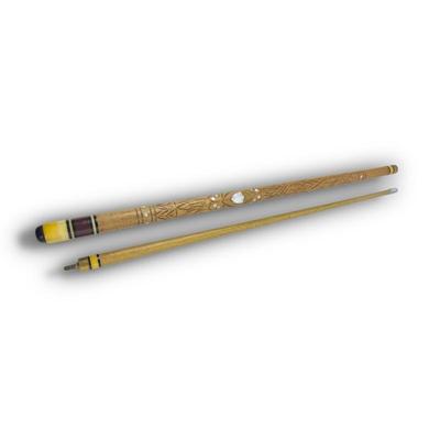 #86 • Mother of Pearl Carved Pool Cue
