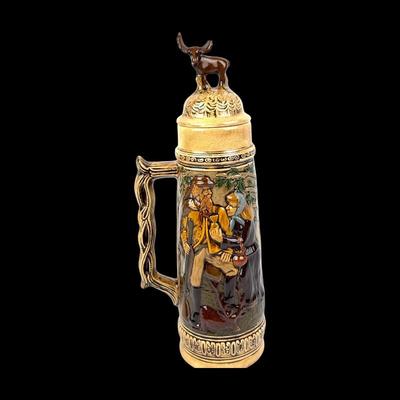 #96 • German Beer Stein with Hunter and Woman
