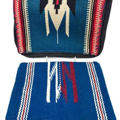#129 • Two Vintage Chimayo Fabric Zippered Bags
