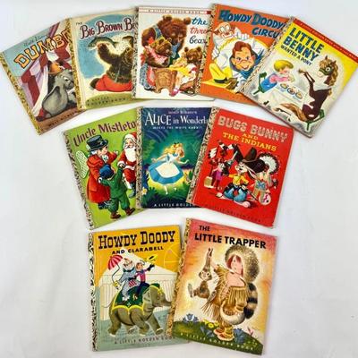 #141 • Ten Antique Little Golden Books Series Books
