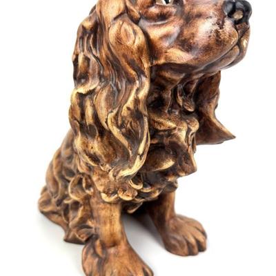 #91 • Ceramic Sitting Cocker Spaniel Garden Figurine
