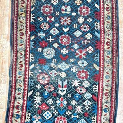 #137 • Antique Distressed Persian Rug Runner
