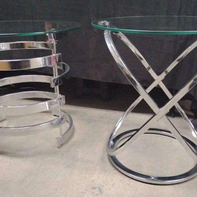 Ct402 silver side tables metal