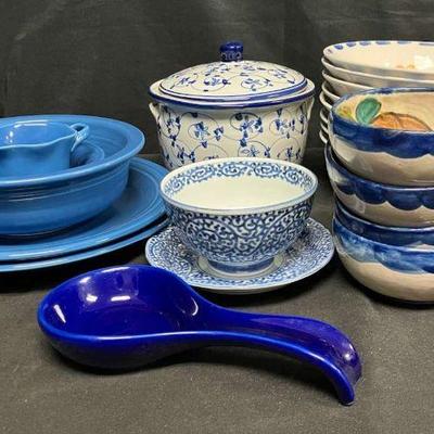 Ct428 blue bowls servingware