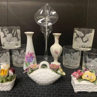 Ct509 vintage floral decor