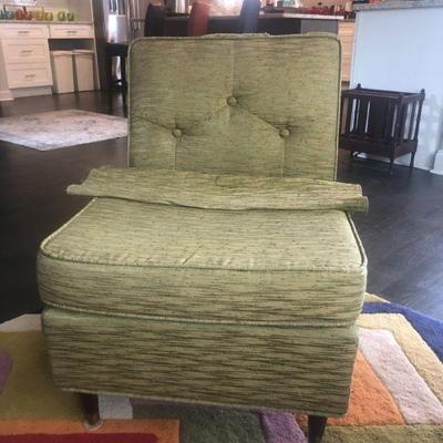 matching chair has a rip in the seam