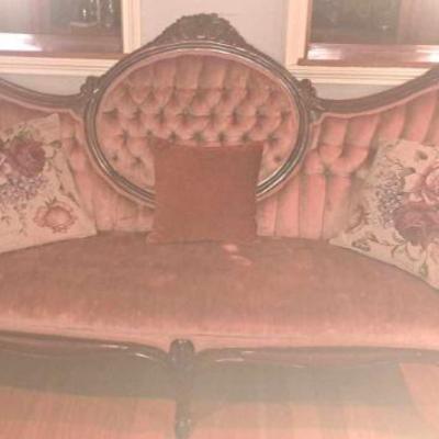 Victorian Style Vintage Sofa (Settee)