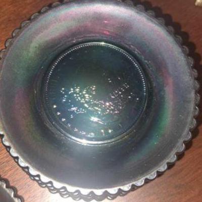 Carnival Glass Dessert Plates