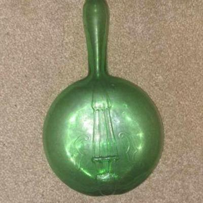 Vintage Green Banjo Bottle