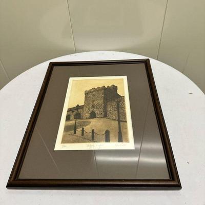 (1pc) Painting - Westgate Heritage Tower | Artist depiction of Westgate Heritage Tower in Westgate, Wexford, Ireland. Numbered: 2/300....