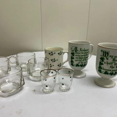 (8pc) Irish Coffee Serving Set | Irish coffee serving set with various shaped and sized glasses.