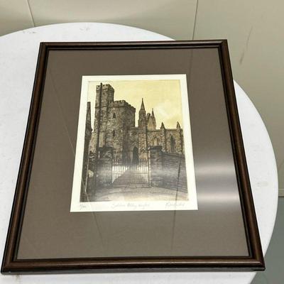 (1pc) Artwork - Sielskar Abbey | Scenic depiction of "Sielskar Abbey, Wexford, Ireland". Numbered: 3/300 Signed by artist - h....
