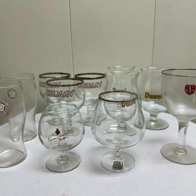 (11pc) Misc. Beer Glasses | Miscellaneous beer glasses, including one Mikasa.

