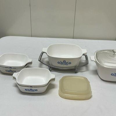 (7pc) Corning Ware Casserole Dishes | Vintage Corning Ware casserole dishes.