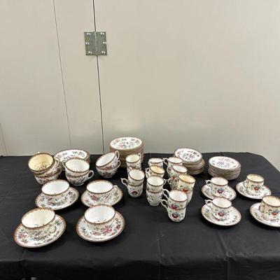 (79pc) Coalport Coffee & Tea Service | 11 Teacups 10 Teacup Saucers 22 Espresso Cups 23 Espresso Saucers 13 Bread Plates