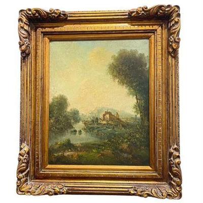 Lot 113   
C. Patin Country Landscape, Oil On Canvas, Vintage
