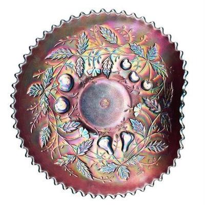 Lot 017   
Northwood "Three Fruits" Hand Grip Plate