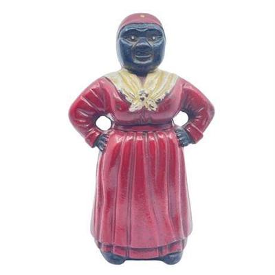 Lot 083   
Cast Iron 20th C, Aunt Jemima Coin Still Bank