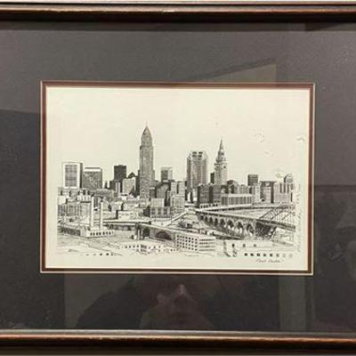 Lot 108  
Paul Duda, Cleveland Skyline, Signed and Numbered