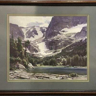 Lot 104   
"Mountain Lake" by Clyde Aspevig