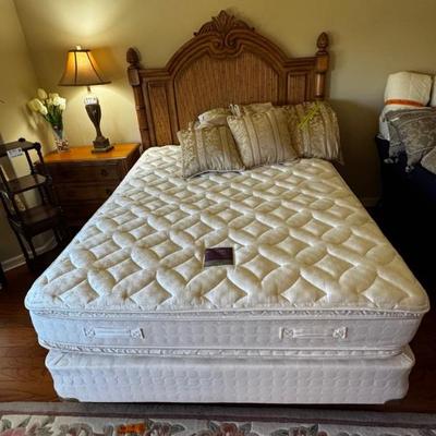 Tommy Bahama queen bedroom set.