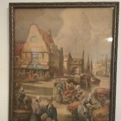 Vintage lithograph