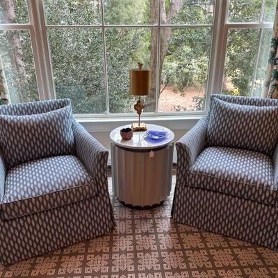 Highland House Pair of Swivel Chairs