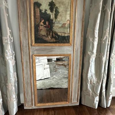 Antique Trumeau Mirror
